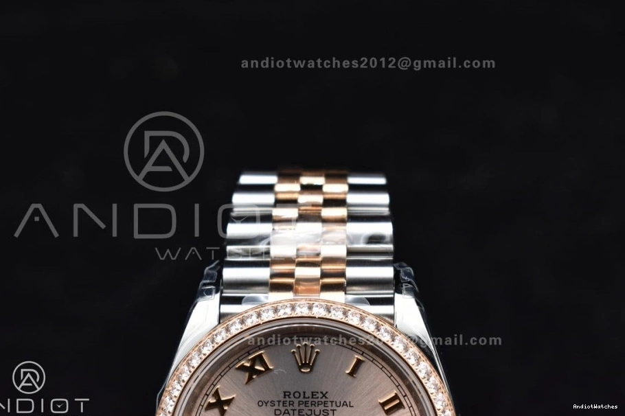 Best Roman 904L DateJust 572 on 36 Bracelet VS RG 126281rbr Edition VSF FreshLook SS Jubilee Dial 1:1 Steel 0226